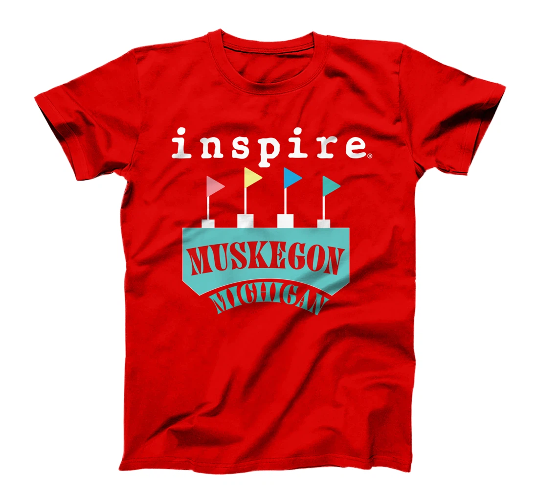 inspire Muskegon Michigan City Travel Destination T-Shirt
