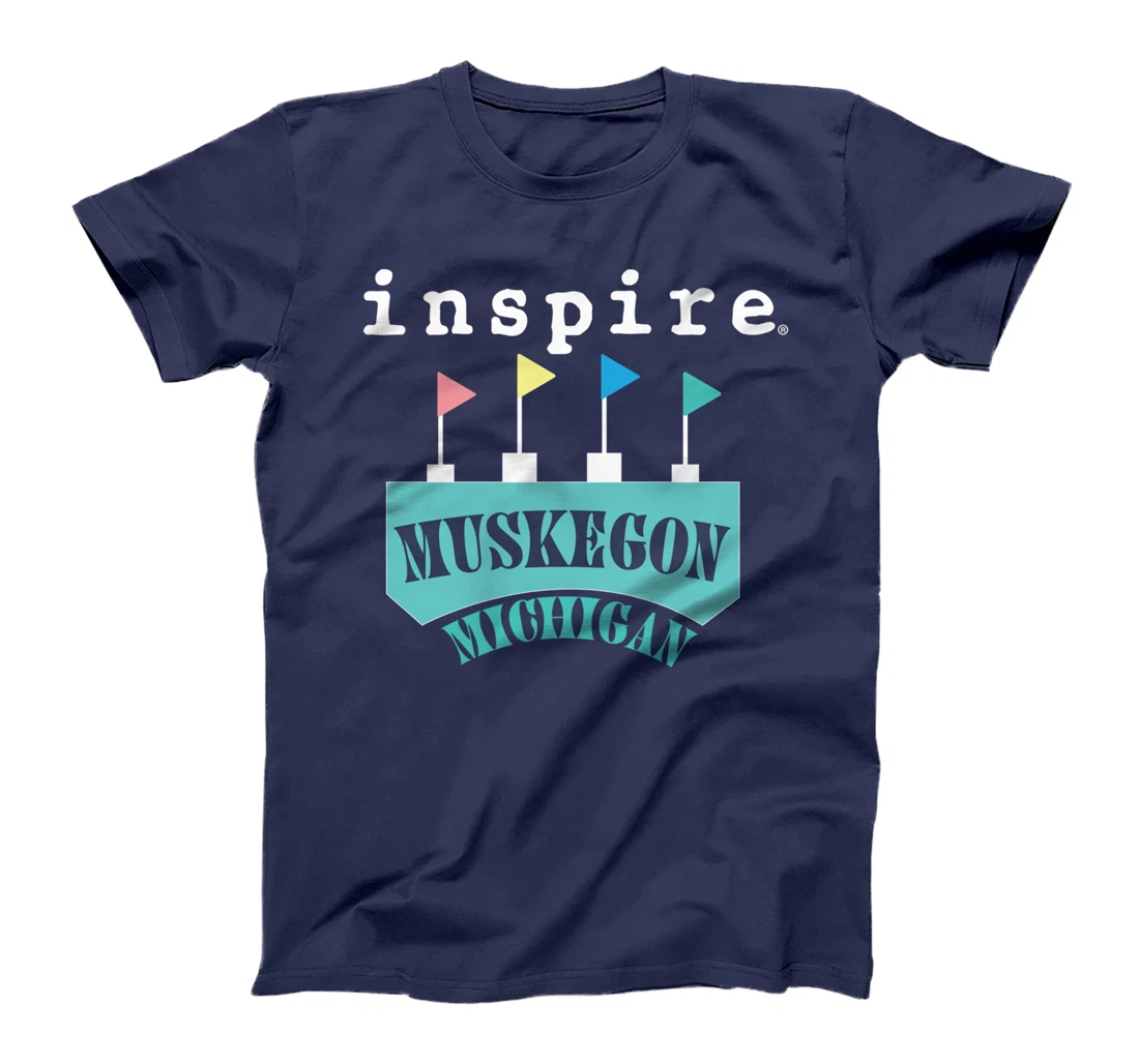 inspire Muskegon Michigan City Travel Destination T-Shirt