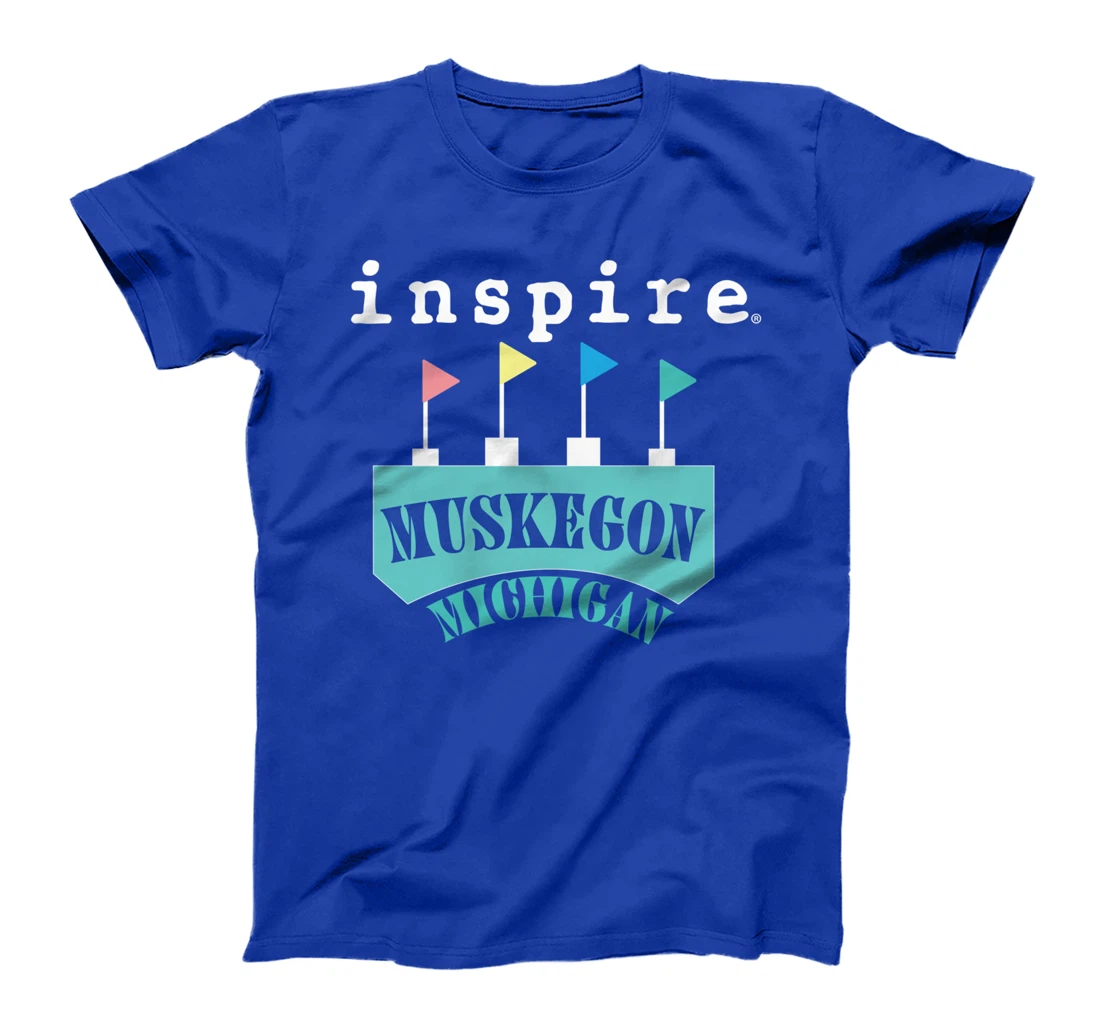 inspire Muskegon Michigan City Travel Destination T-Shirt