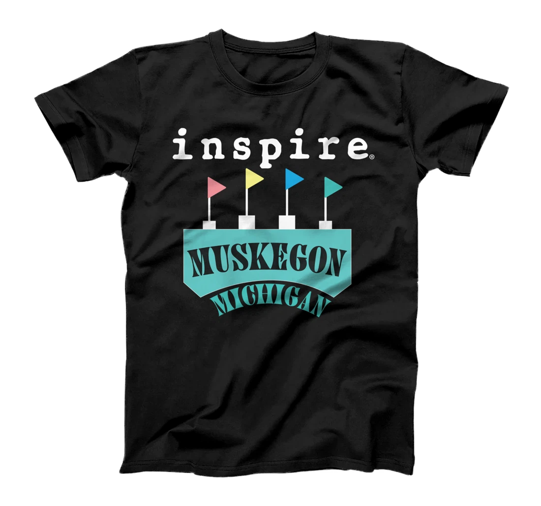 inspire Muskegon Michigan City Travel Destination T-Shirt
