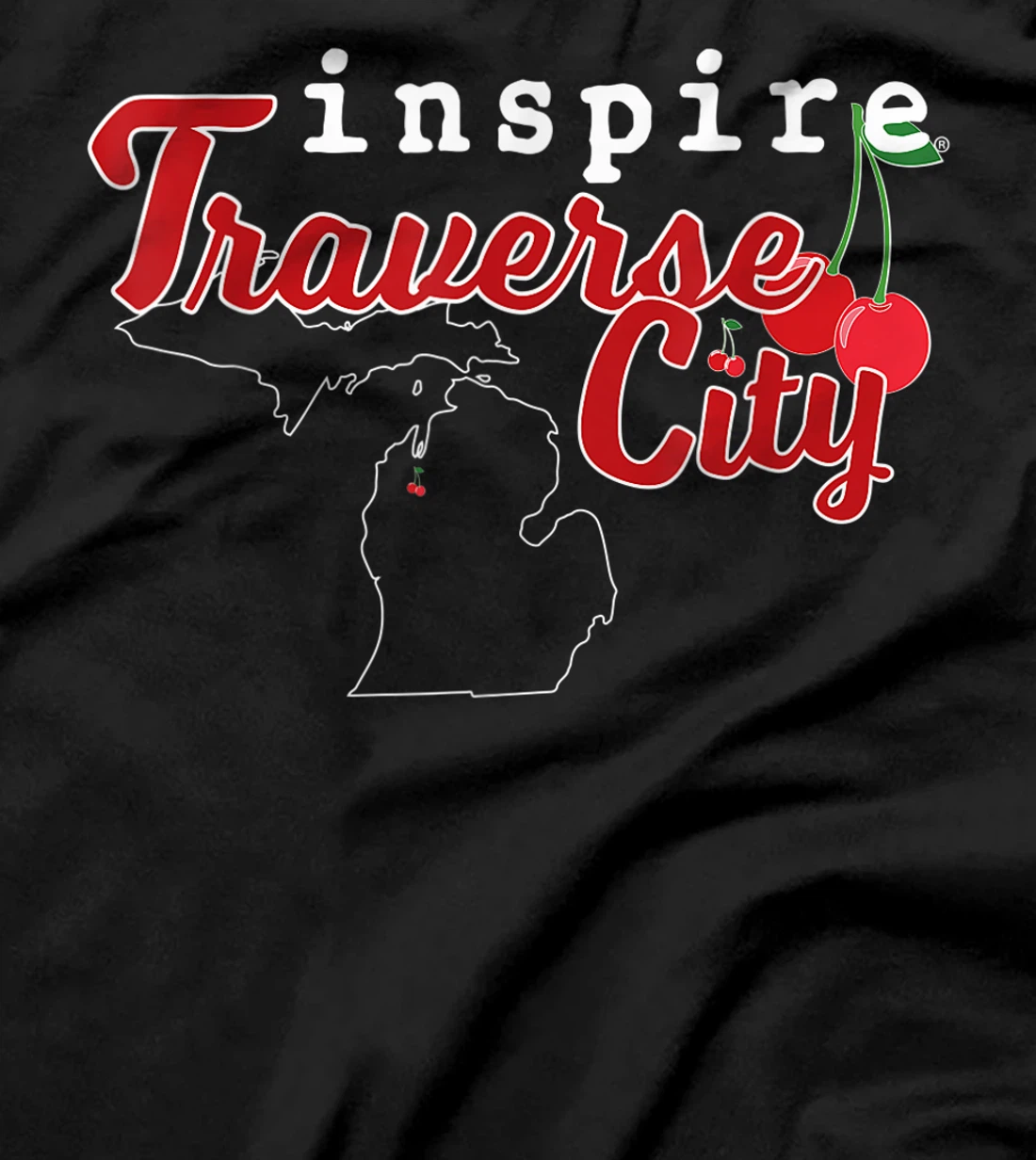 inspire Traverse City Michigan Travel Destination T-Shirt, Women T-Shirt