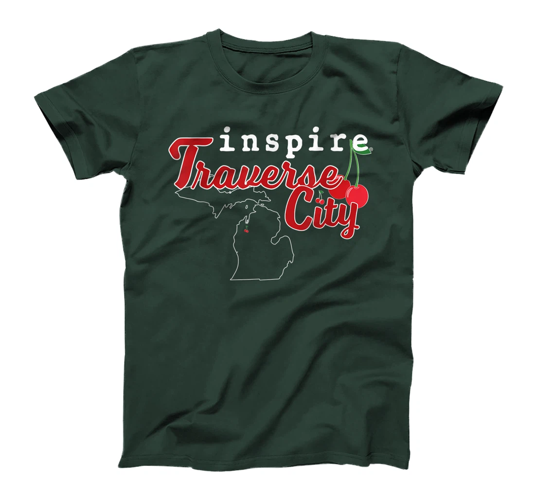 inspire Traverse City Michigan Travel Destination T-Shirt, Women T-Shirt