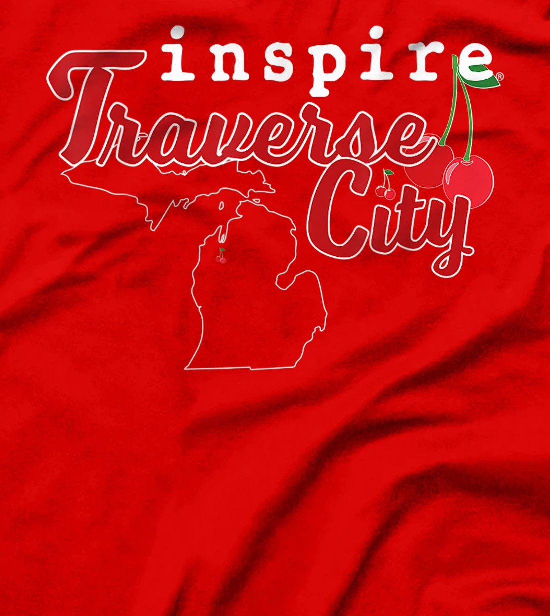inspire Traverse City Michigan Travel Destination T-Shirt, Women T-Shirt