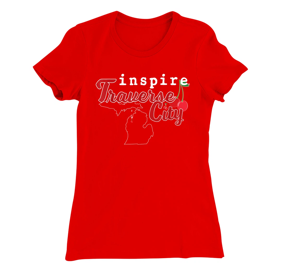 inspire Traverse City Michigan Travel Destination T-Shirt, Women T-Shirt