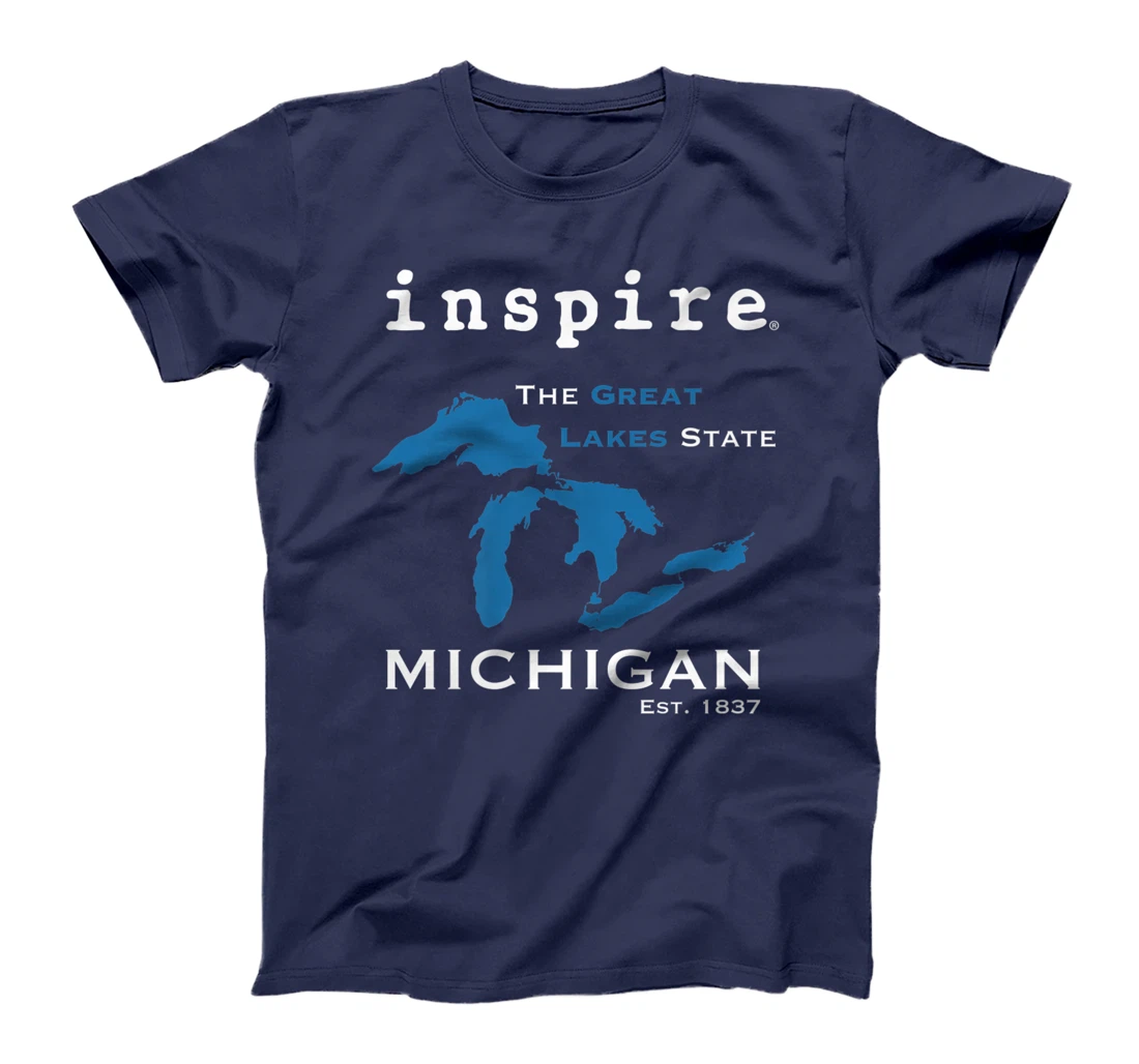 inspire Great Lakes Michigan Travel Destination T-Shirt, Women T-Shirt