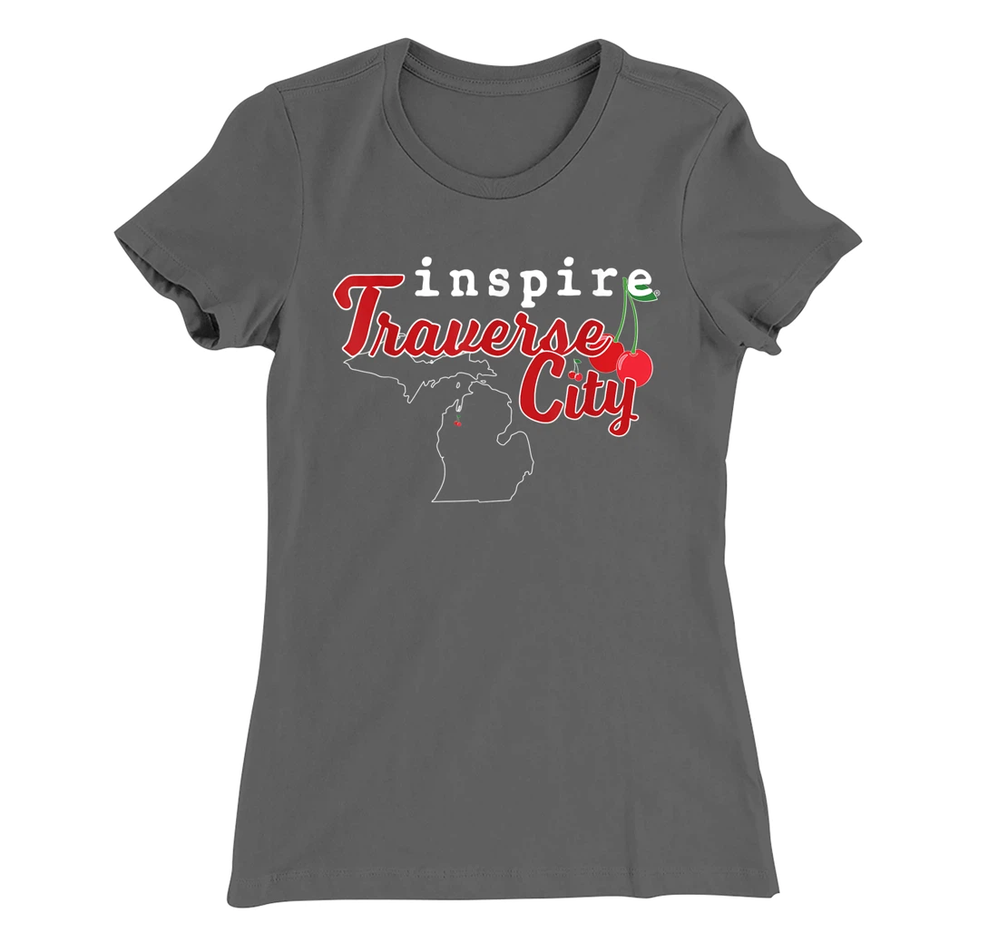 inspire Traverse City Michigan Travel Destination T-Shirt, Women T-Shirt
