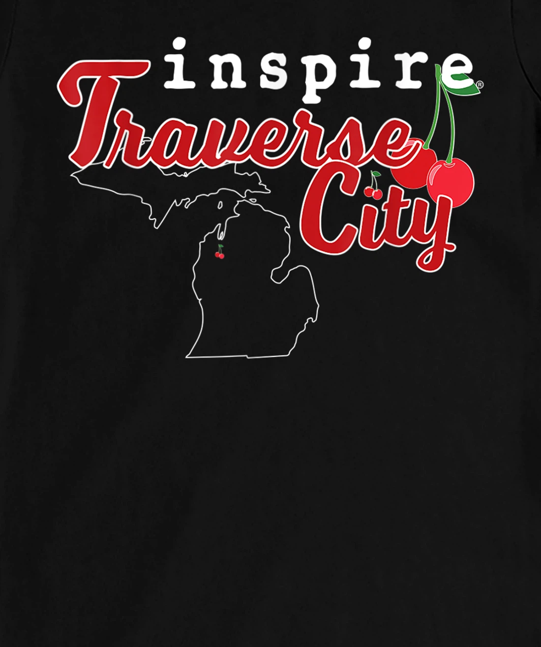 inspire Traverse City Michigan Travel Destination T-Shirt, Women T-Shirt