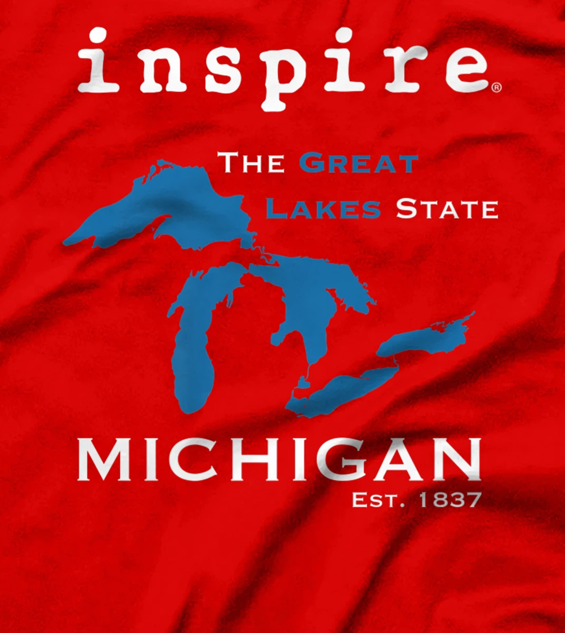 inspire Great Lakes Michigan Travel Destination T-Shirt, Women T-Shirt