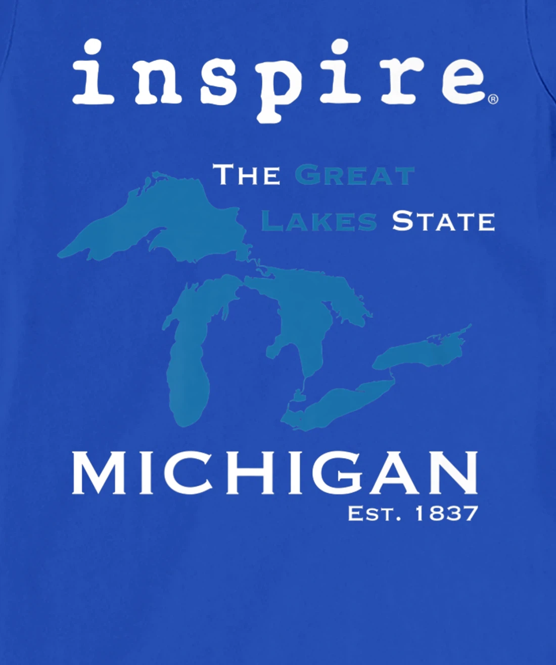 inspire Great Lakes Michigan Travel Destination T-Shirt, Women T-Shirt