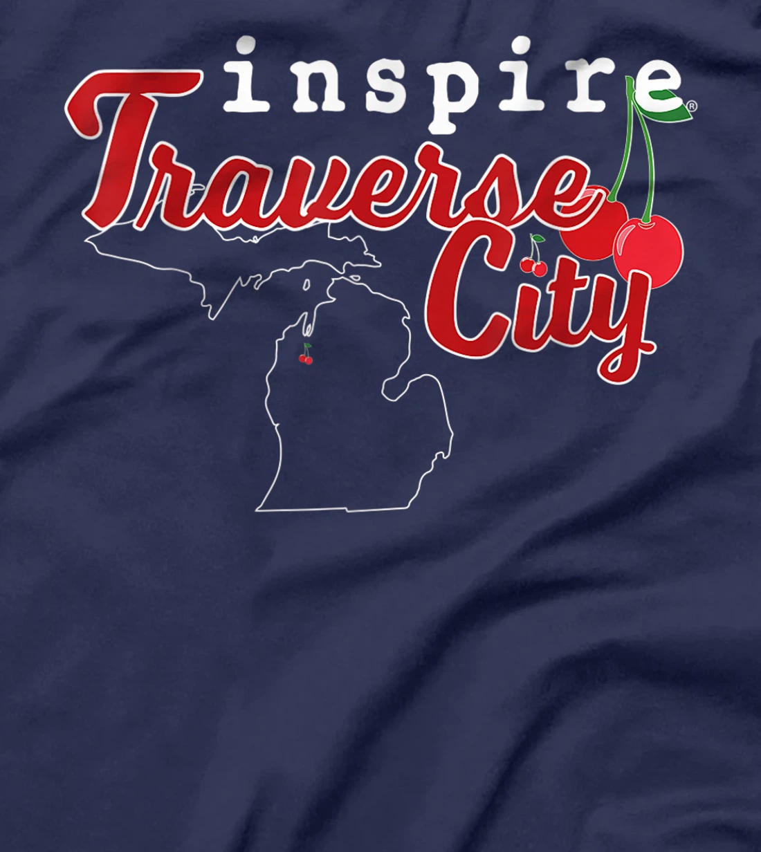 inspire Traverse City Michigan Travel Destination T-Shirt, Women T-Shirt