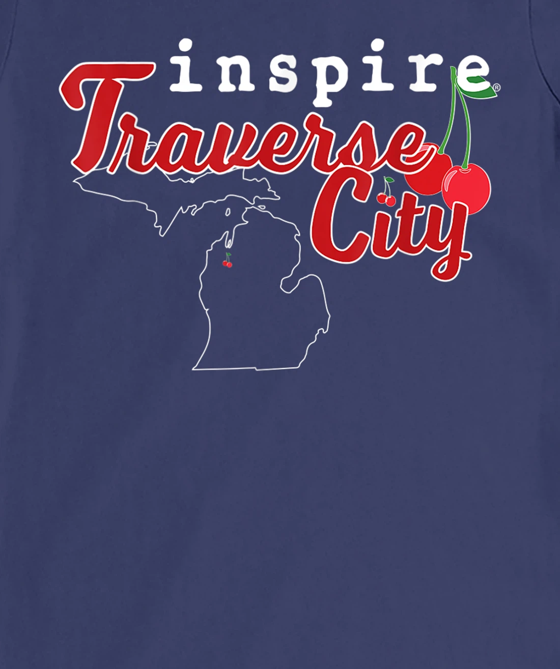 inspire Traverse City Michigan Travel Destination T-Shirt, Women T-Shirt