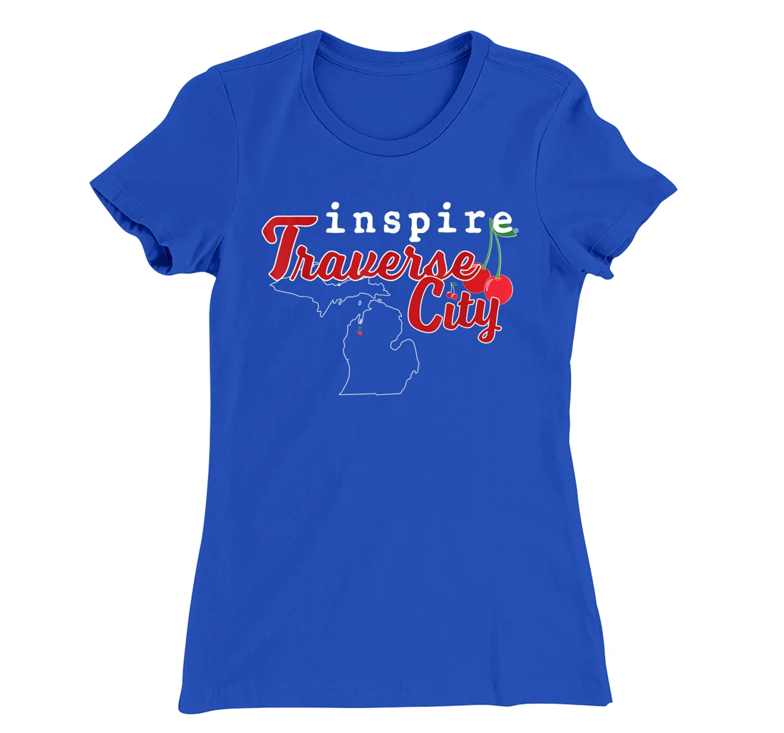 inspire Traverse City Michigan Travel Destination T-Shirt, Women T-Shirt