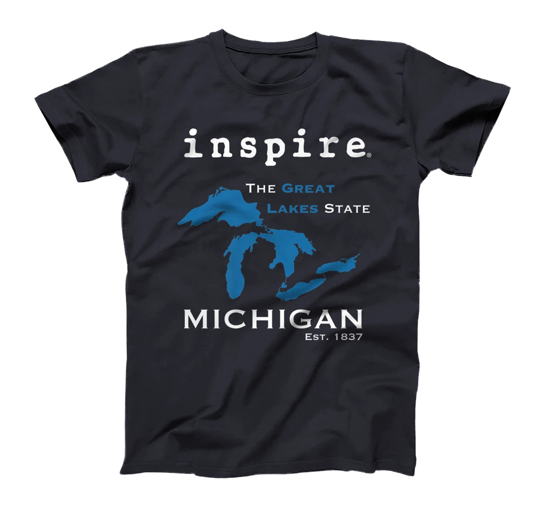 inspire Great Lakes Michigan Travel Destination T-Shirt, Women T-Shirt
