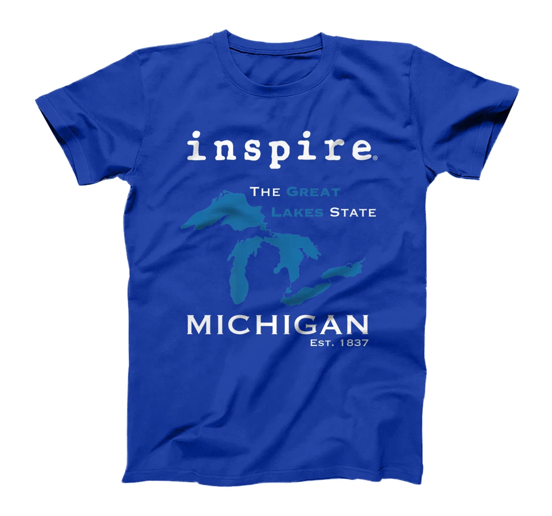 inspire Great Lakes Michigan Travel Destination T-Shirt, Women T-Shirt