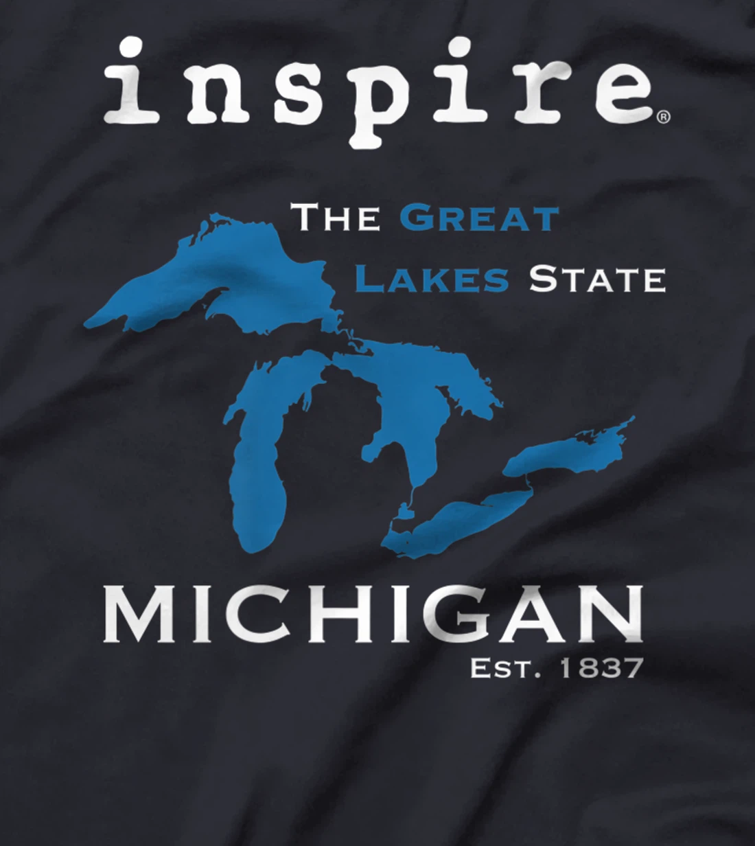 inspire Great Lakes Michigan Travel Destination T-Shirt, Women T-Shirt