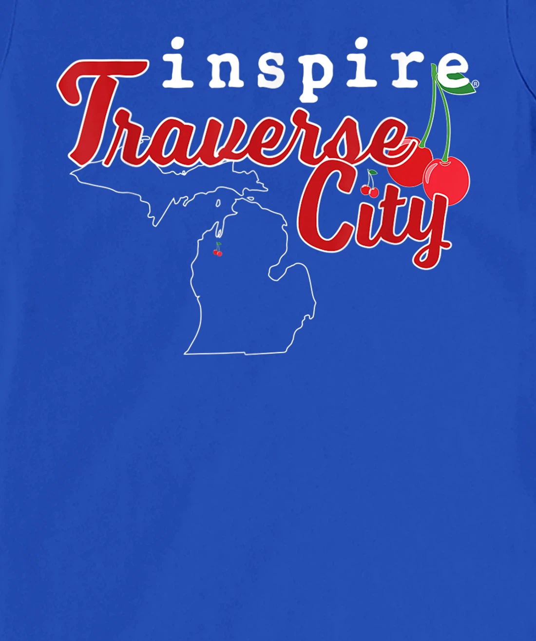 inspire Traverse City Michigan Travel Destination T-Shirt, Women T-Shirt