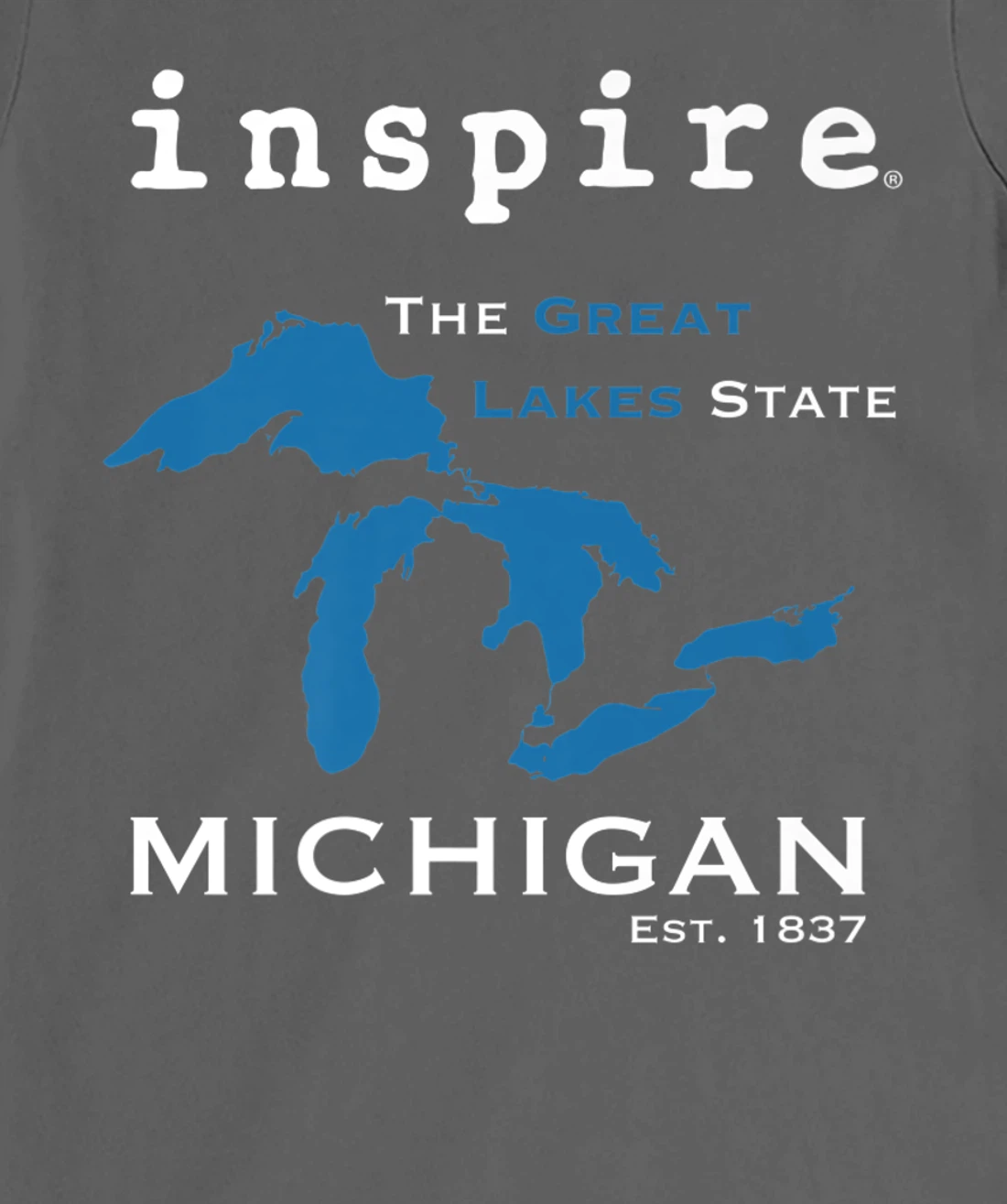 inspire Great Lakes Michigan Travel Destination T-Shirt, Women T-Shirt