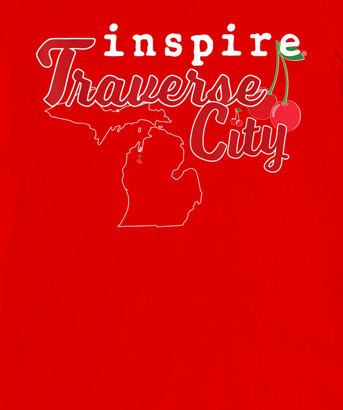 inspire Traverse City Michigan Travel Destination T-Shirt, Women T-Shirt
