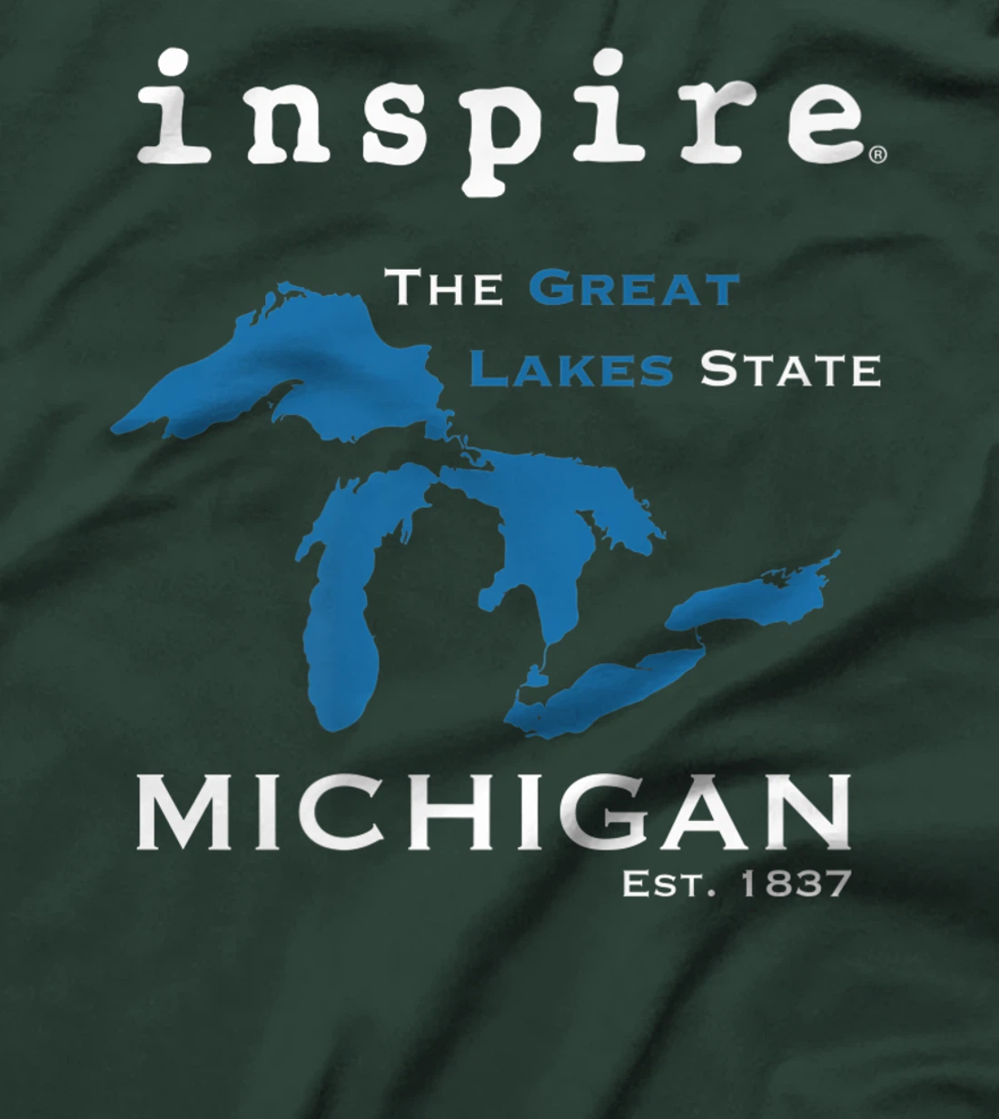 inspire Great Lakes Michigan Travel Destination T-Shirt, Women T-Shirt