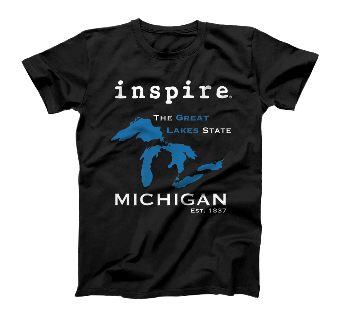 inspire Great Lakes Michigan Travel Destination T-Shirt, Women T-Shirt