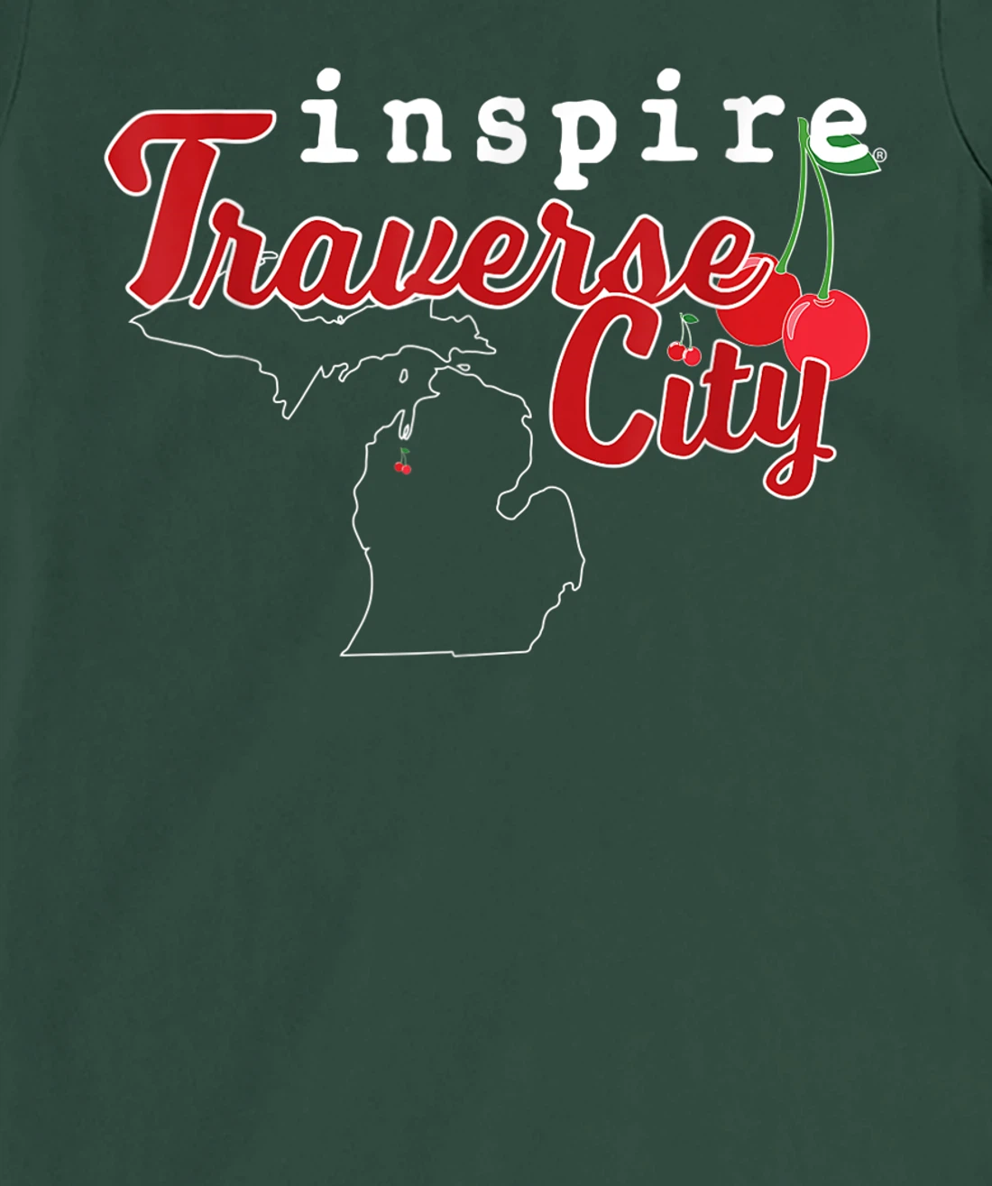 inspire Traverse City Michigan Travel Destination T-Shirt, Women T-Shirt