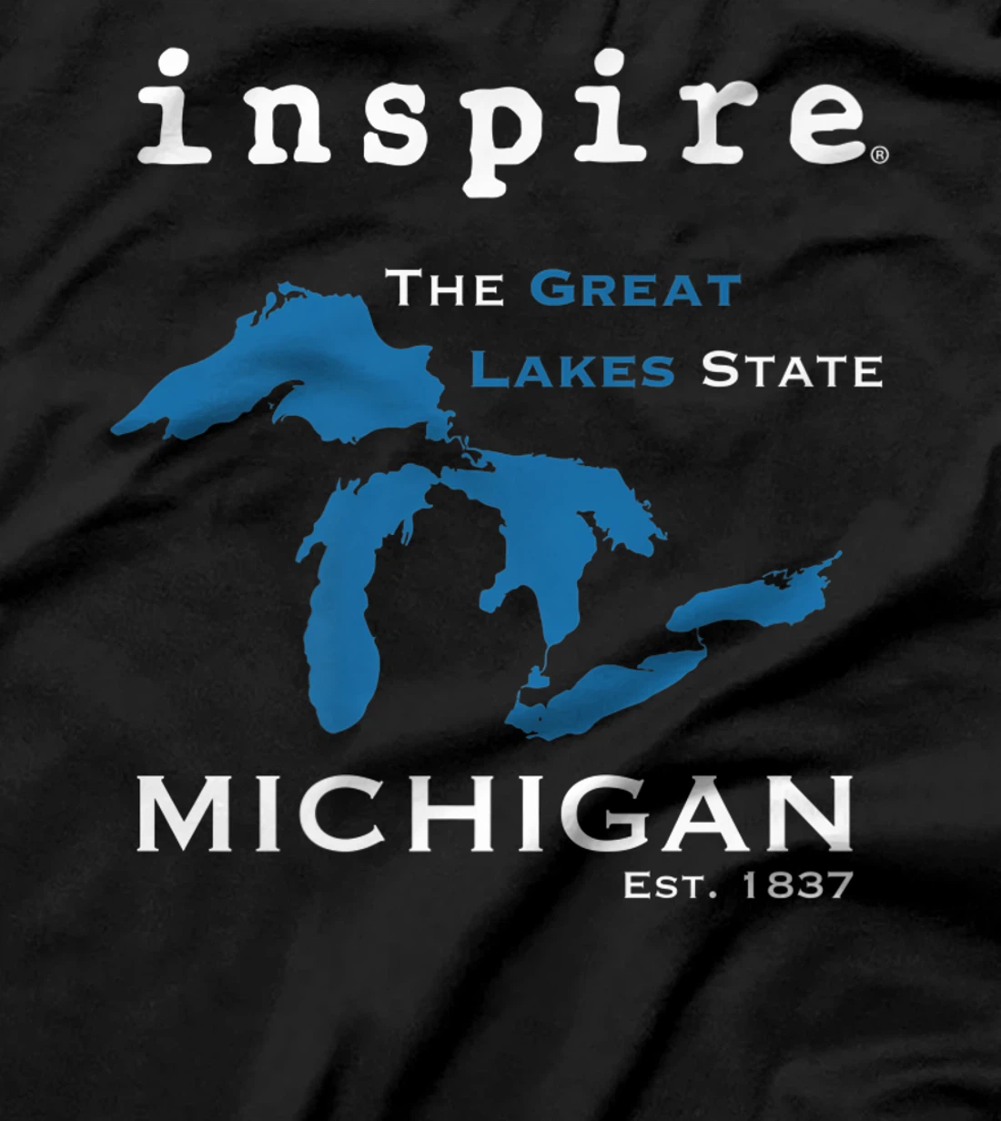 inspire Great Lakes Michigan Travel Destination T-Shirt, Women T-Shirt