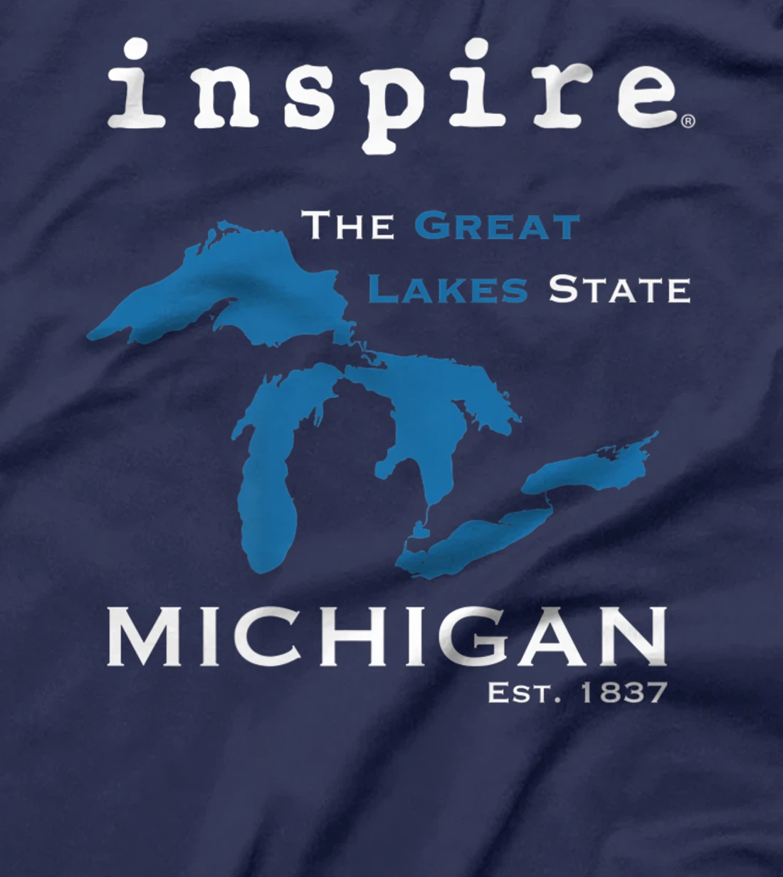 inspire Great Lakes Michigan Travel Destination T-Shirt, Women T-Shirt