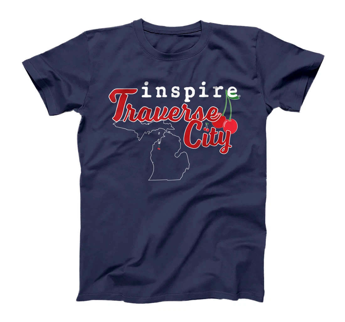 inspire Traverse City Michigan Travel Destination T-Shirt, Women T-Shirt