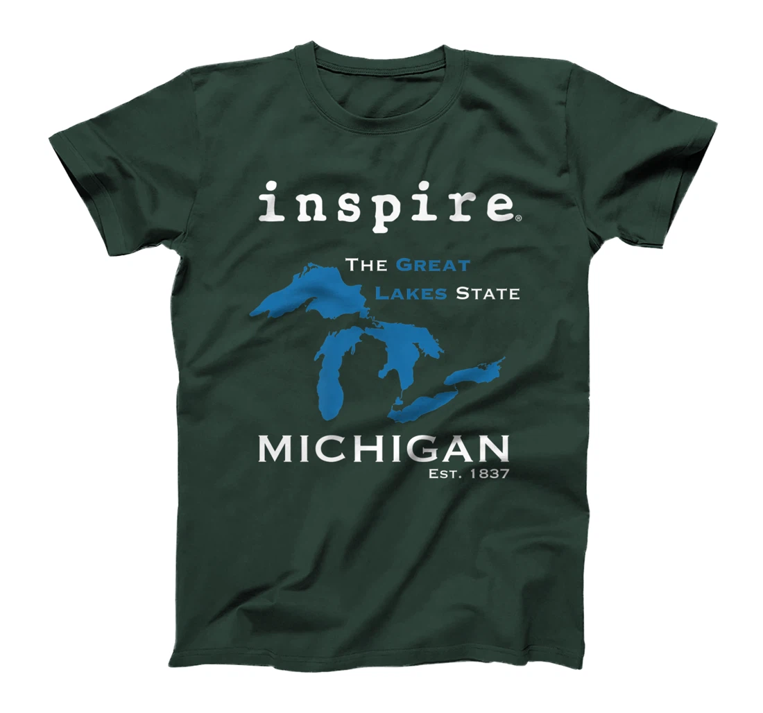 inspire Great Lakes Michigan Travel Destination T-Shirt, Women T-Shirt