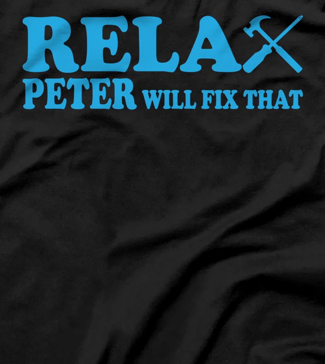 Funny men's name Peter first name with saying for Christmas T-Shirt