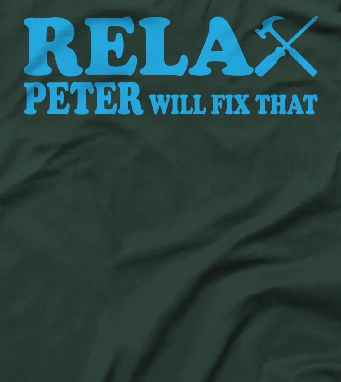 Funny men's name Peter first name with saying for Christmas T-Shirt