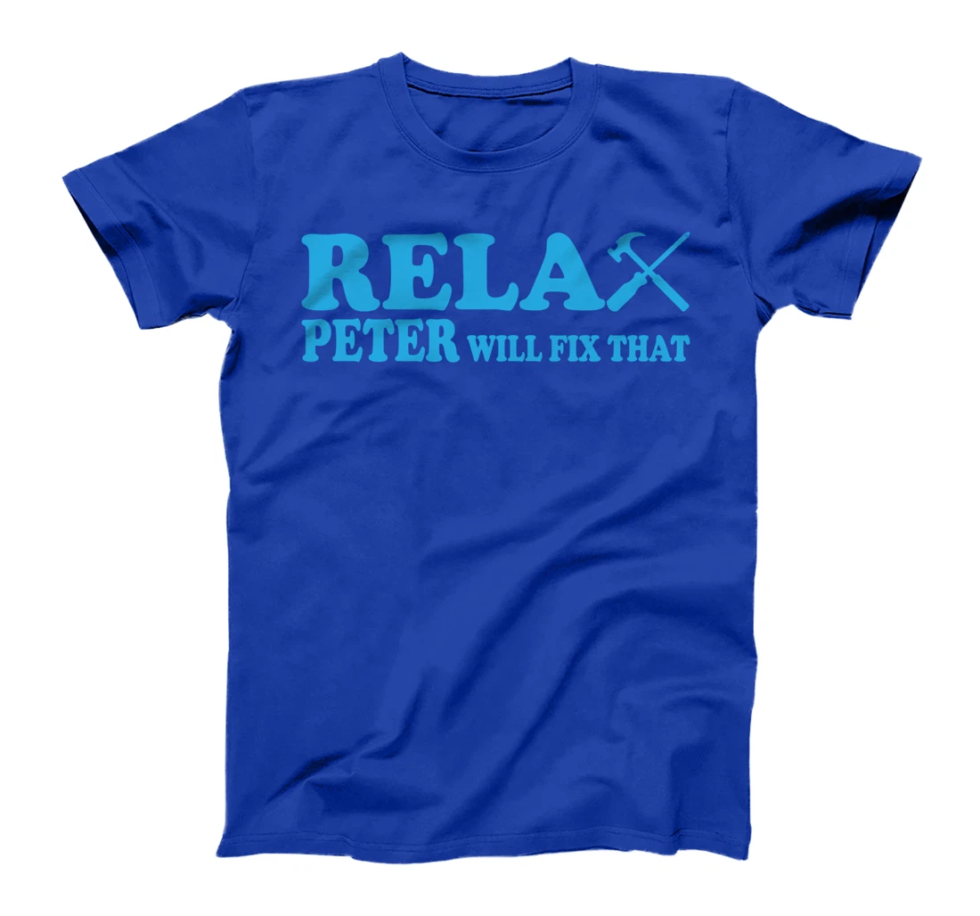Funny men's name Peter first name with saying for Christmas T-Shirt