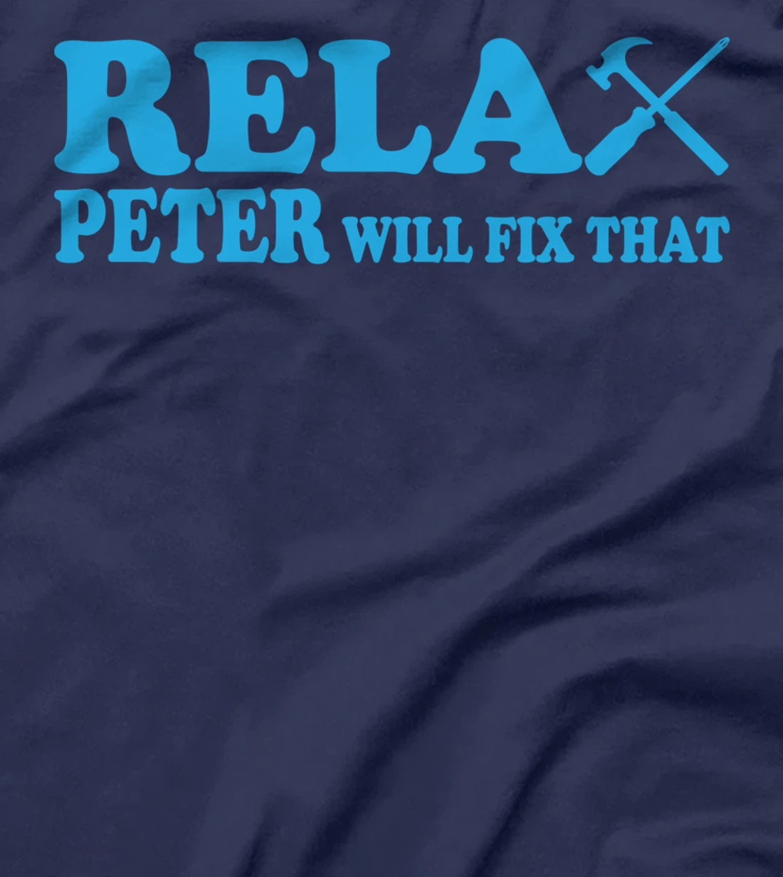 Funny men's name Peter first name with saying for Christmas T-Shirt