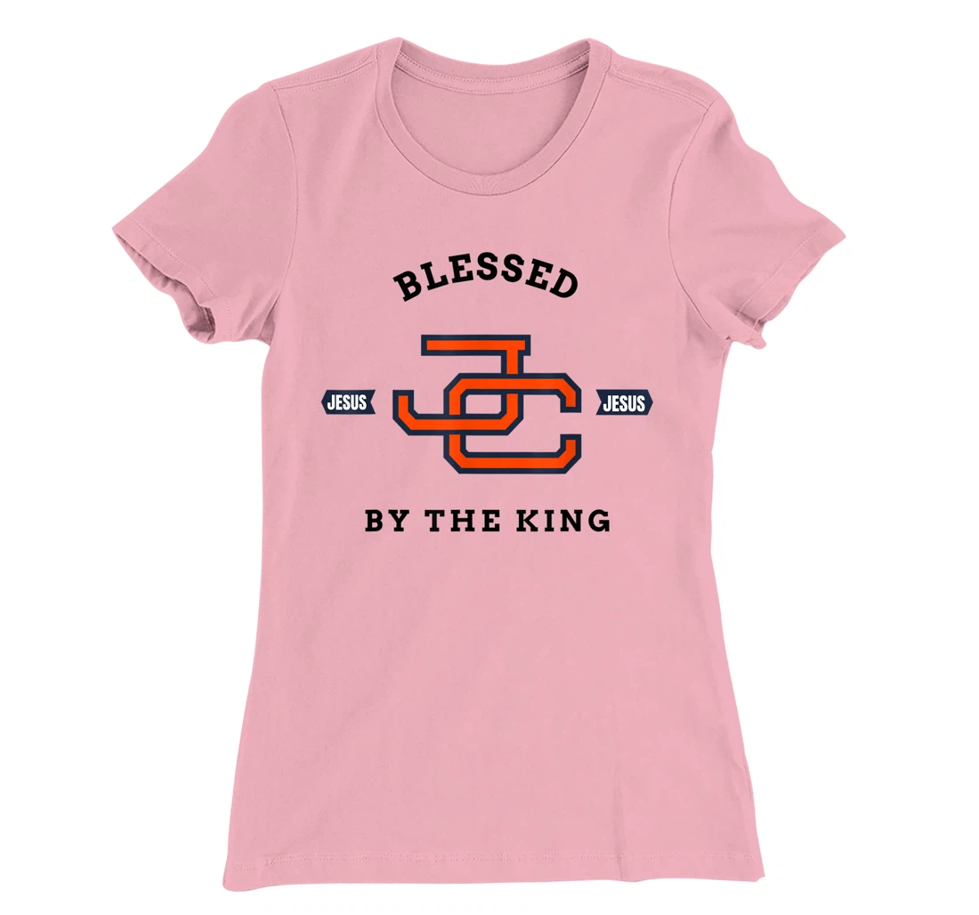 Womens Blessed by King Motivational Christian T-Shirt, Kid T-Shirt and Women T-Shirt