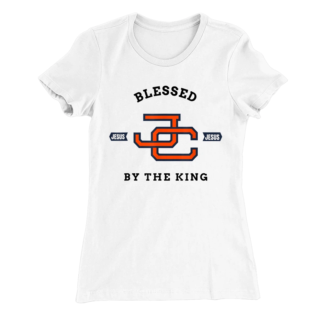 Womens Blessed by King Motivational Christian T-Shirt, Kid T-Shirt and Women T-Shirt
