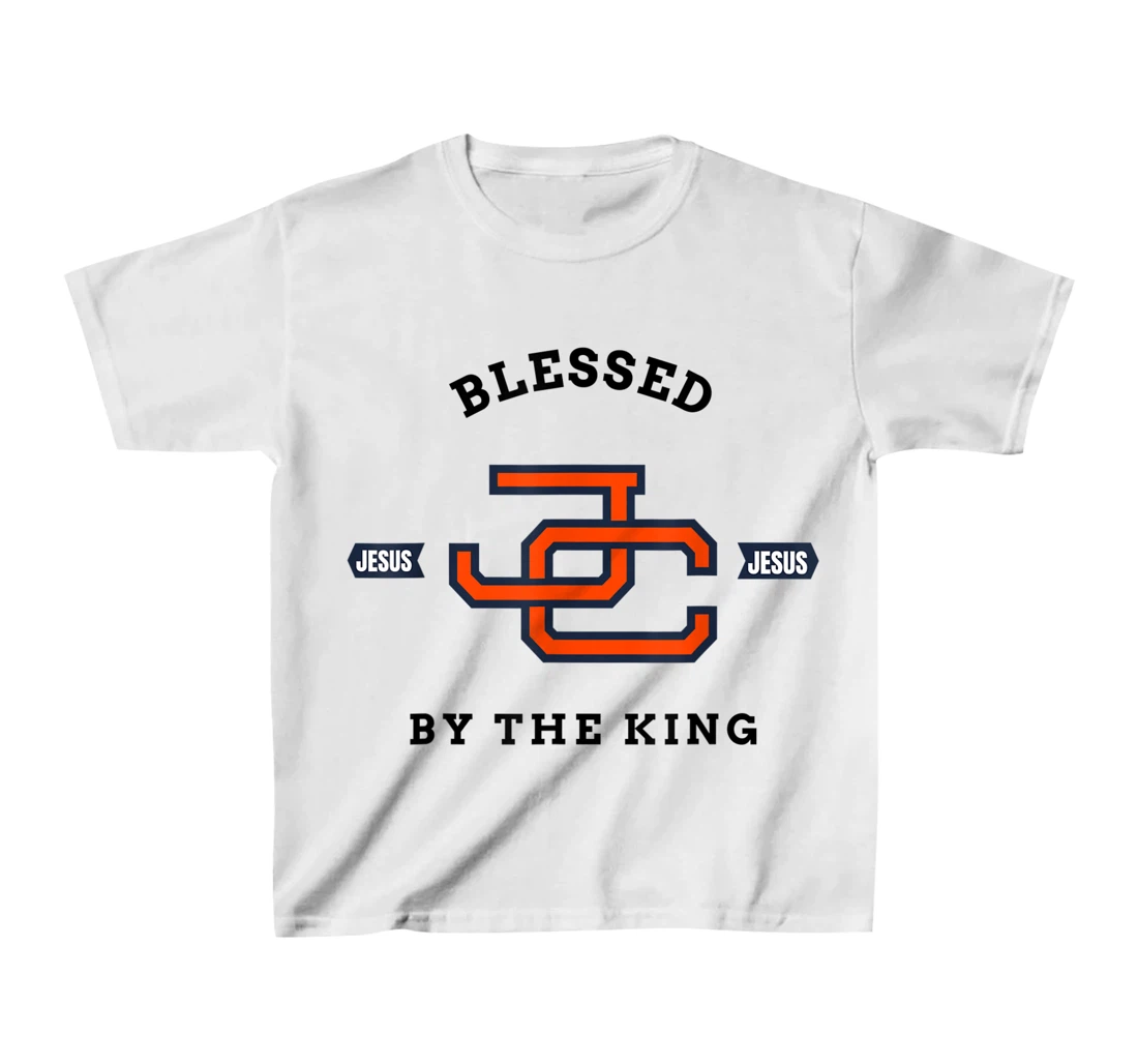 Womens Blessed by King Motivational Christian T-Shirt, Kid T-Shirt and Women T-Shirt