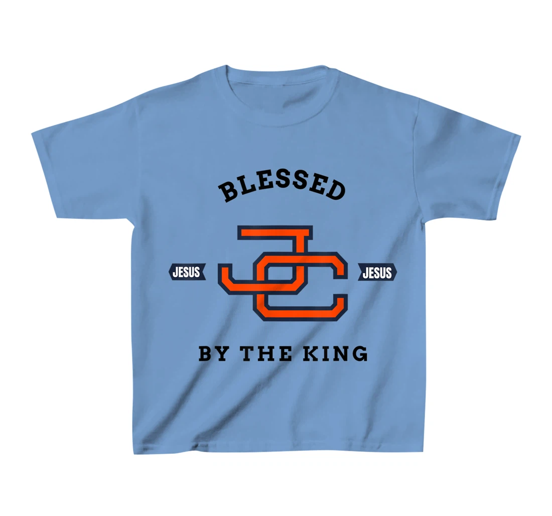 Womens Blessed by King Motivational Christian T-Shirt, Kid T-Shirt and Women T-Shirt