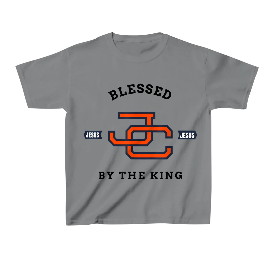 Womens Blessed by King Motivational Christian T-Shirt, Kid T-Shirt and Women T-Shirt