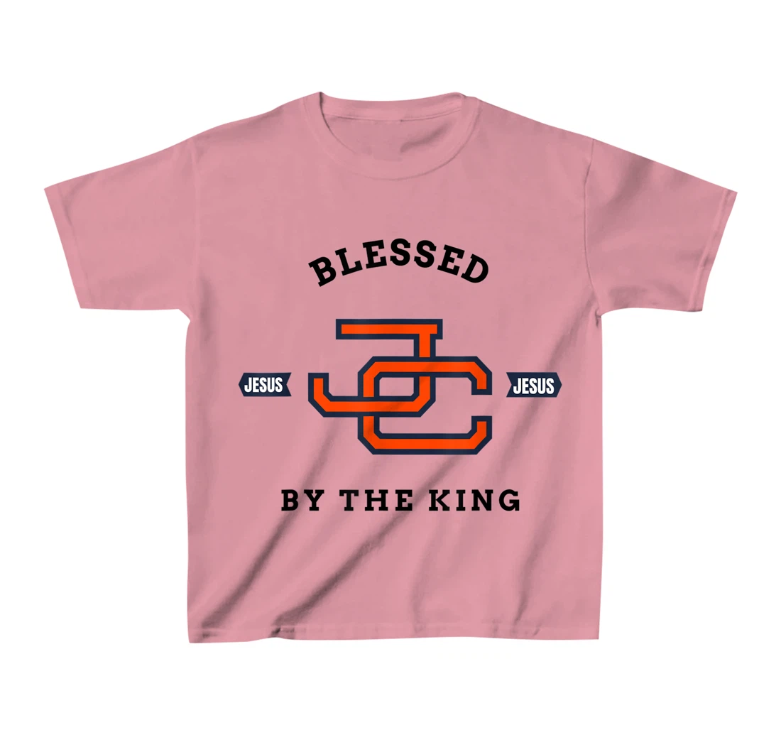 Womens Blessed by King Motivational Christian T-Shirt, Kid T-Shirt and Women T-Shirt