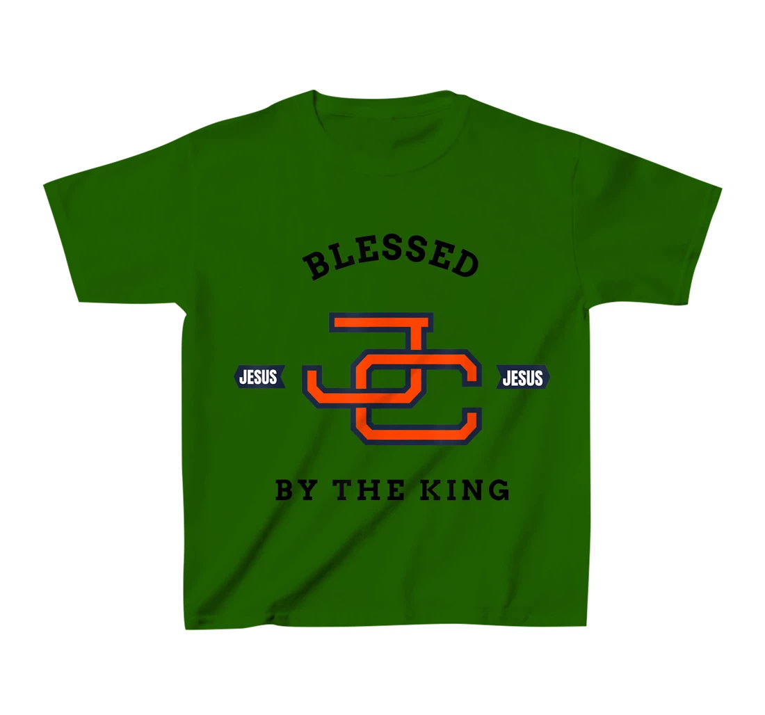 Womens Blessed by King Motivational Christian T-Shirt, Kid T-Shirt and Women T-Shirt