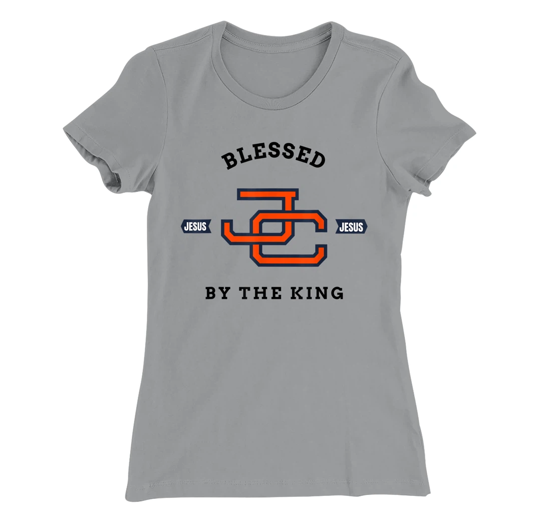 Womens Blessed by King Motivational Christian T-Shirt, Kid T-Shirt and Women T-Shirt