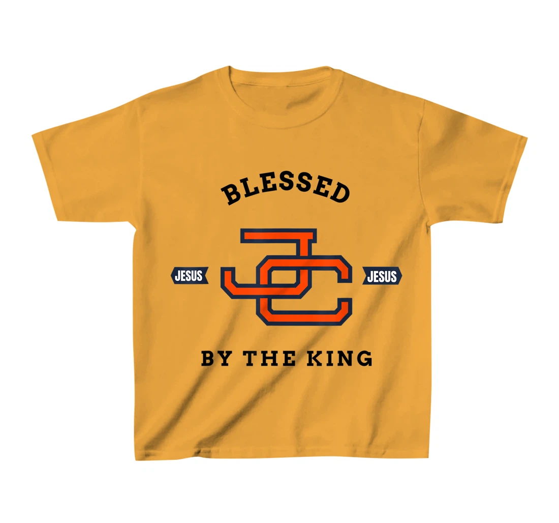 Womens Blessed by King Motivational Christian T-Shirt, Kid T-Shirt and Women T-Shirt