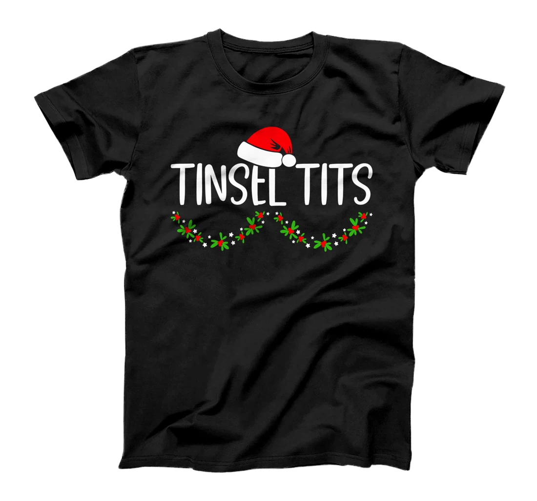 Matching Couple Chestnuts Christmas Tinsel Tits 7 T-Shirt