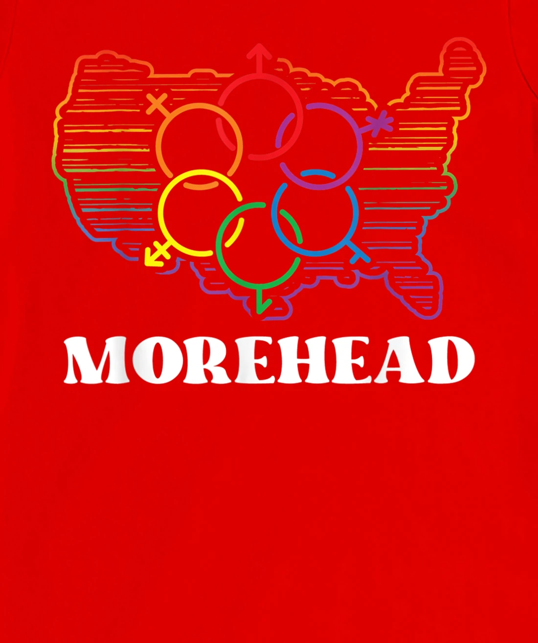 Morehead Pride Flag Pride Month LGBTQ Flag LGBT Community T-Shirt, Women T-Shirt