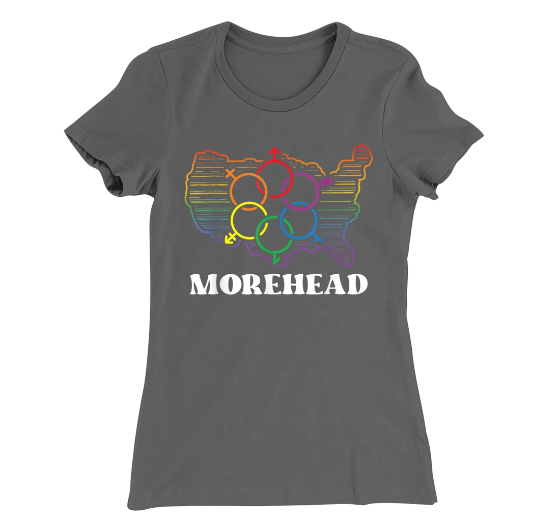 Morehead Pride Flag Pride Month LGBTQ Flag LGBT Community T-Shirt, Women T-Shirt
