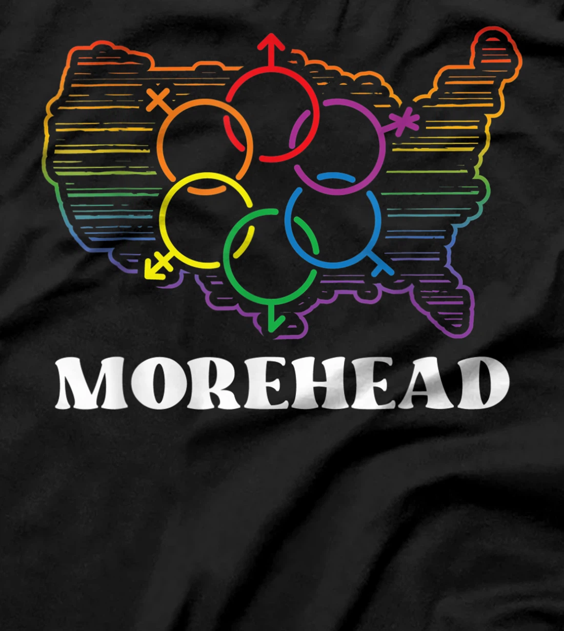 Morehead Pride Flag Pride Month LGBTQ Flag LGBT Community T-Shirt, Women T-Shirt