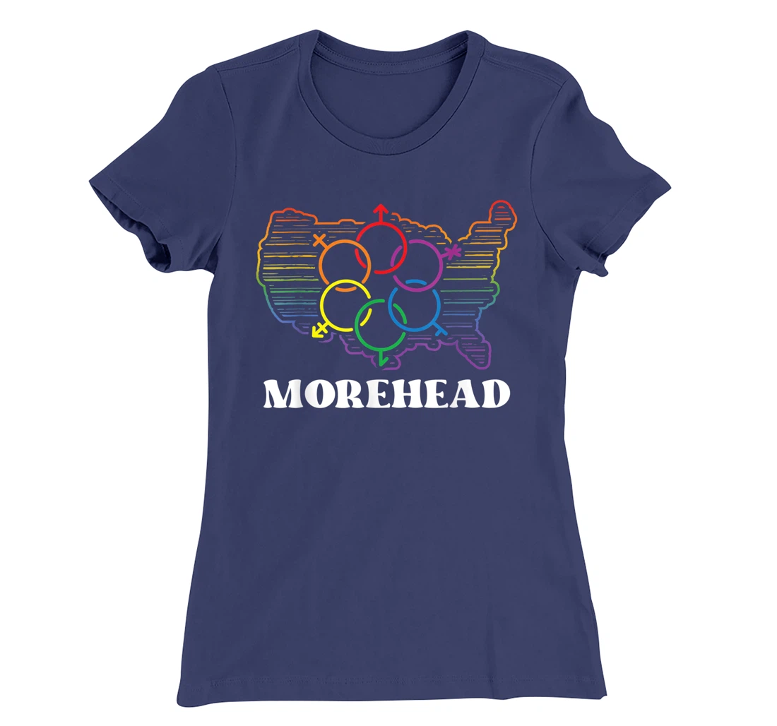 Morehead Pride Flag Pride Month LGBTQ Flag LGBT Community T-Shirt, Women T-Shirt