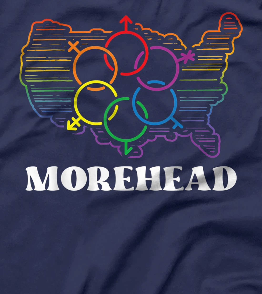 Morehead Pride Flag Pride Month LGBTQ Flag LGBT Community T-Shirt, Women T-Shirt