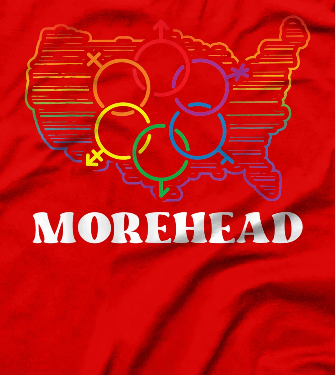 Morehead Pride Flag Pride Month LGBTQ Flag LGBT Community T-Shirt, Women T-Shirt
