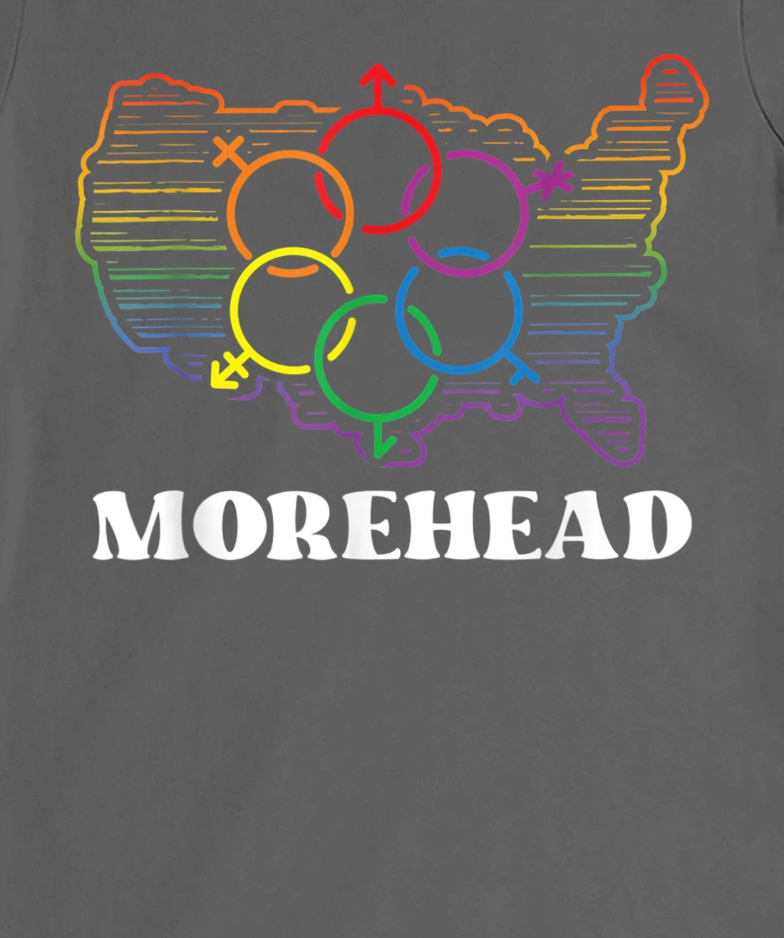 Morehead Pride Flag Pride Month LGBTQ Flag LGBT Community T-Shirt, Women T-Shirt